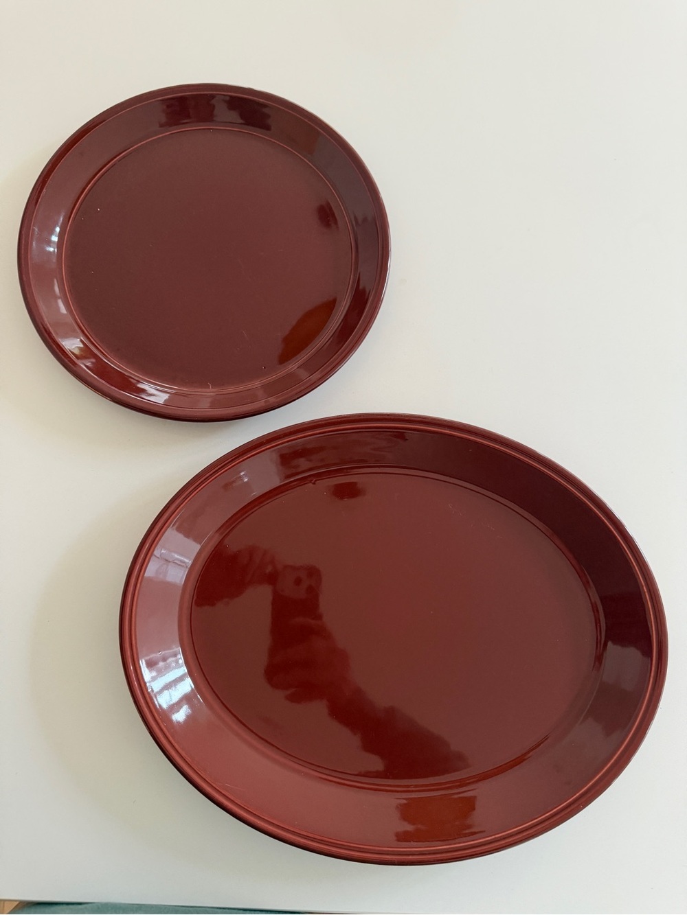 KILN CRAFT K2.79 Vintage Set of 2 Platter and Plate Ironstone Staffordshire